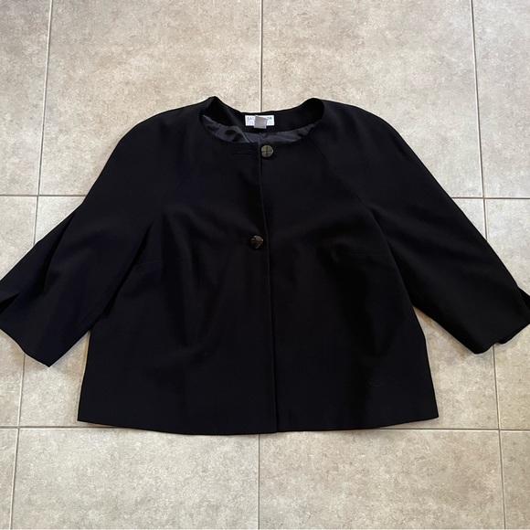 sag harbor stretch flowing A Line Cape coat jacket Lined Size 18 - Picture 6 of 8